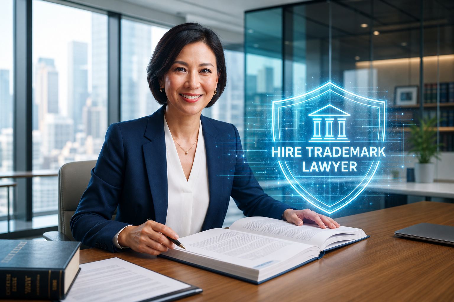 A professional studio photograph of a confident business owner